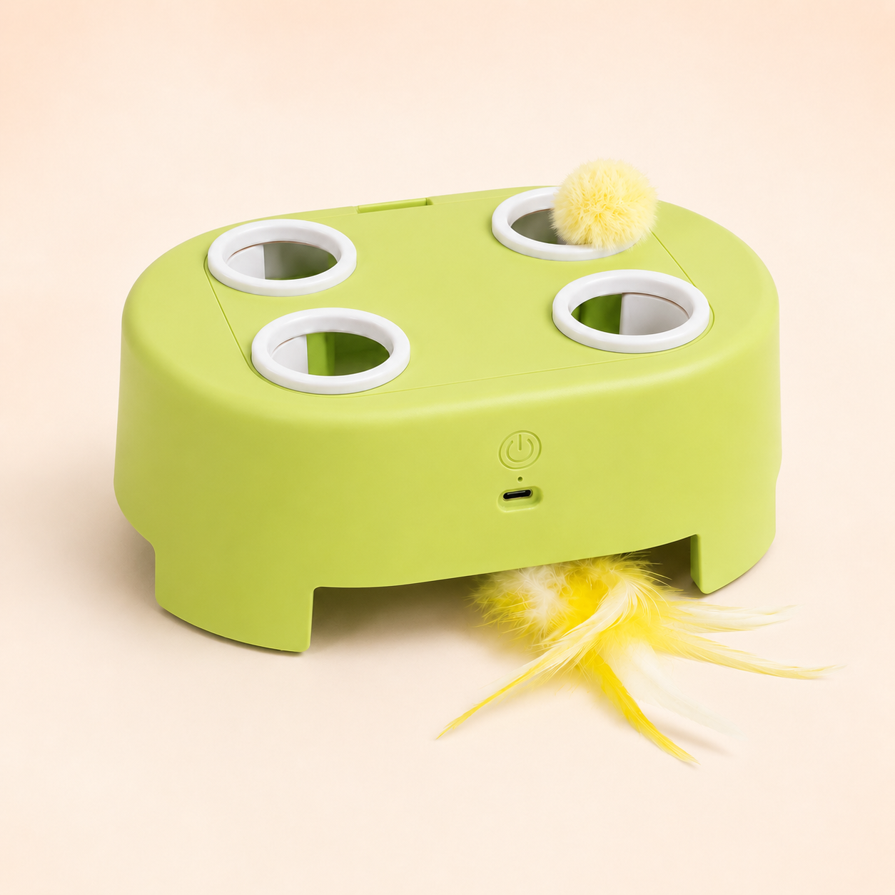 3-in-1 Interactive Cat Toy – Feather