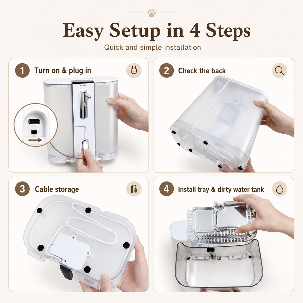 5L Smart Pet Water Fountain | No Filter Needed
