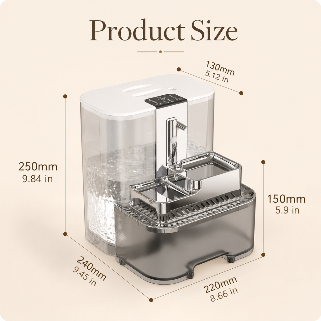 5L Smart Pet Water Fountain | No Filter Needed