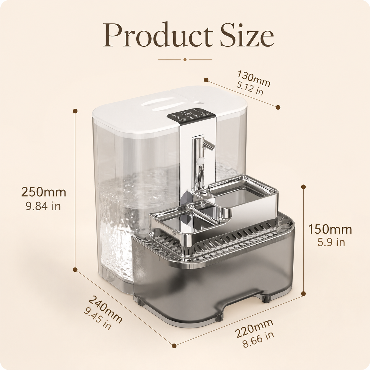 5L Smart Pet Water Fountain | No Filter Needed