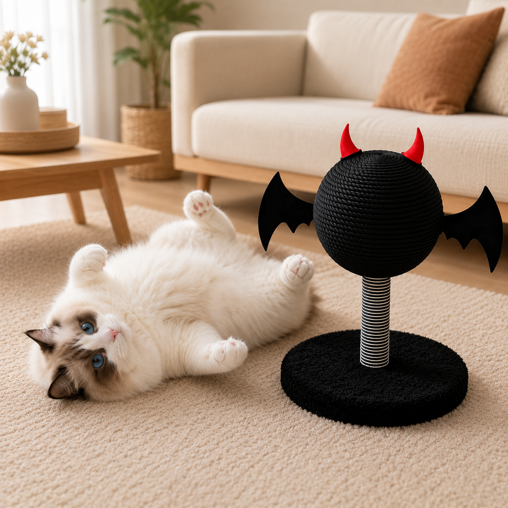 Devil Ball Cat Scratcher