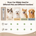 Ultra-Quiet 2-in-1 Pet Hair Dryer with Grooming Brush