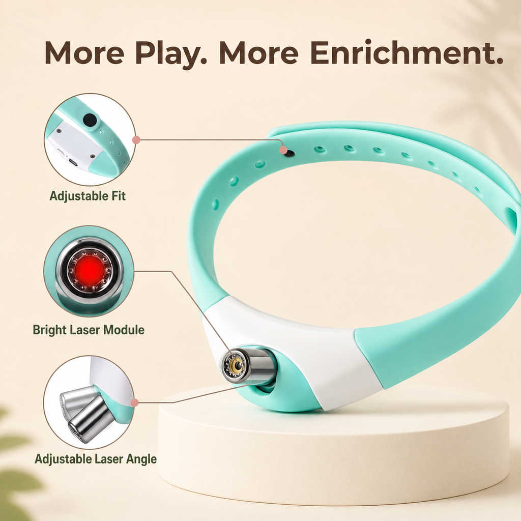 Smart Laser Collar for Cats | 3 Interactive Play Modes